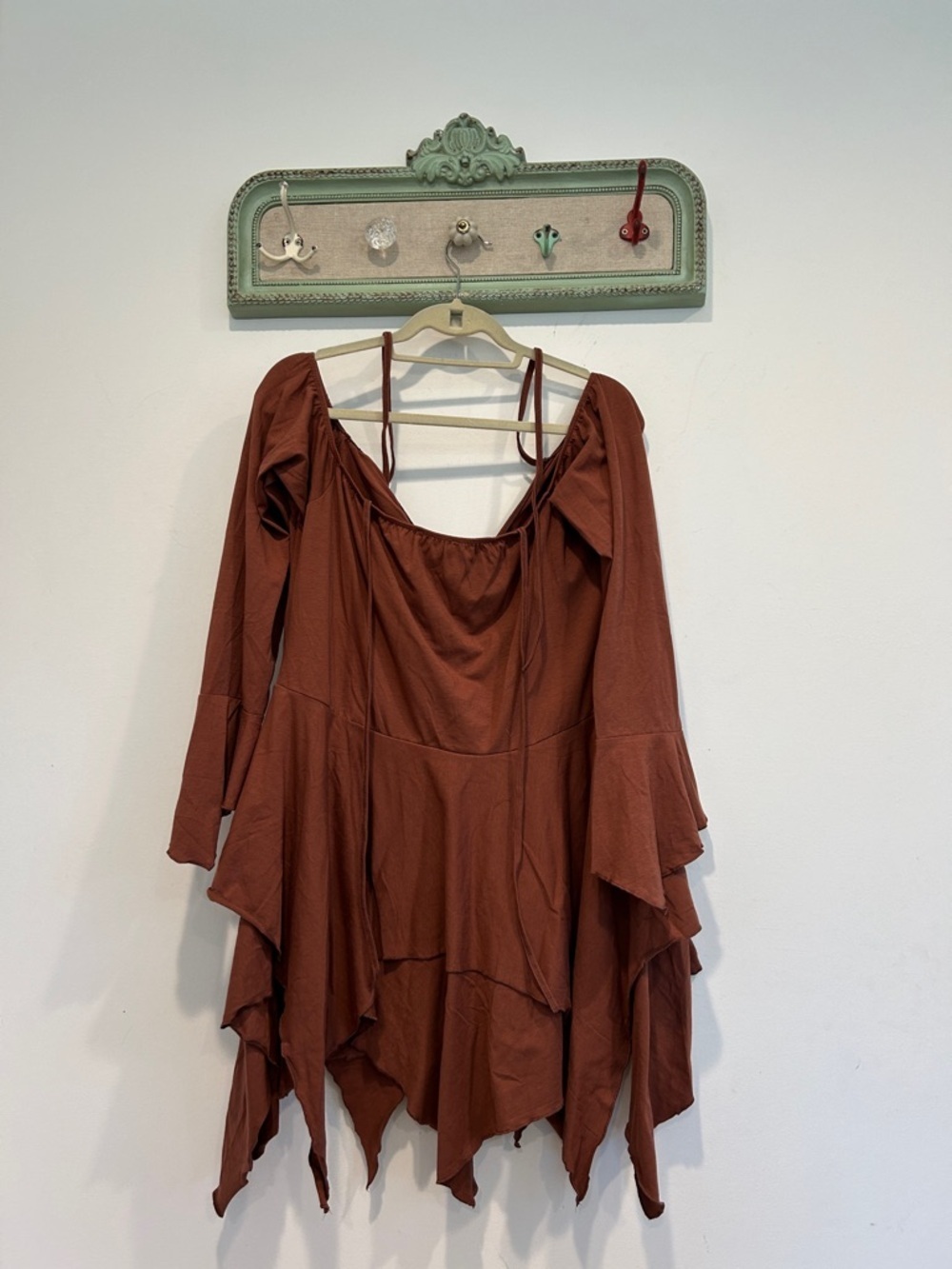 Current Mood Dolls Kill f is for fairy brown Gothic plus 3X mini dress new - Picture 5 of 5